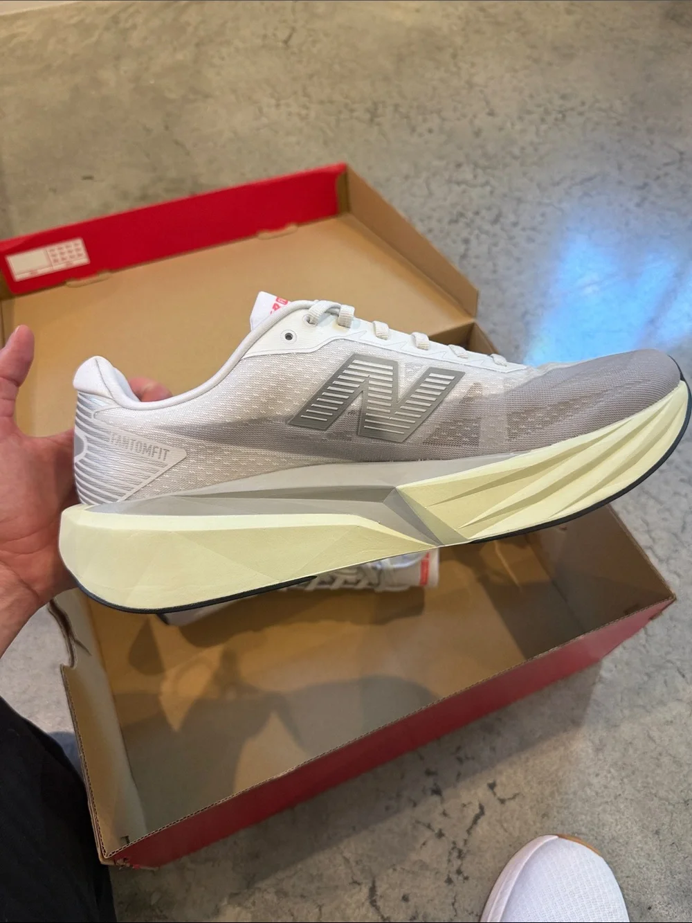 New Balance FuelCell Rebel v5 Shoes - Red and White